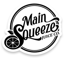 Monochrome logo for Main Squeeze Juice Company